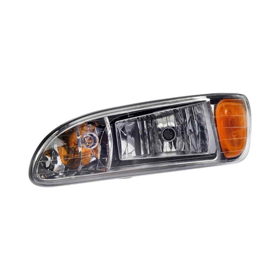 KarParts360 For Peterbilt 386 2006-2016 Headlight | Clear Lens | Polycarbonate Housing Material | 12 VDC Volts | 55 Wattage | Bulbs Included | Replacement For 1609190L, 16-09922L
