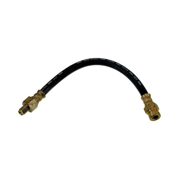KarParts360 For Plymouth Laser 1992 1993 1994 Brake Hydraulic Hose | Treated Steel End 1 Fitting | Black | Male End 1 Fitting | EPDM Rubber Hose | Replacement For MB578754, MB587756