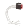 thumbnail image 1 of CarLights360 For Plymouth Laser/Sundance 1990 Headlight Wiring Harness | Plastic | Metal Contact Terminal | Blade Terminal | Push On Method | Square Connector | 1 Male Connector | 12101857, 15306152, 1 of 4