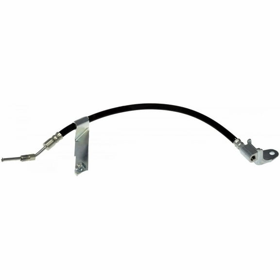 KarParts360 For Plymouth Neon 2000 2001 Brake Hydraulic Hose | Black | Stamped Steel | Flexible Hose | Treated Steel End 1 | With Bracket | Replacement For 4509802AB, 4509802AC