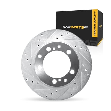 KarParts360 For Porsche 911 1990 91 92 93 1994 Brake Rotor Rear, Driver Side | Silver | 11.77 Inches Outside Diameter | 0.87 Inches Discard Thickness | 4.06 Inches Center Hole Diameter