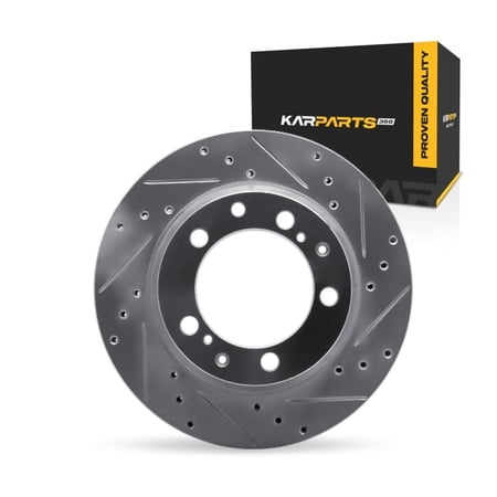KarParts360 For Porsche 911 1990 91 92 93 1994 Brake Rotor Rear, Passenger Side | Silver | 11.77 Inches Outside Diameter | 0.87 Inches Discard Thickness | 4.06 Inches Center Hole Diameter