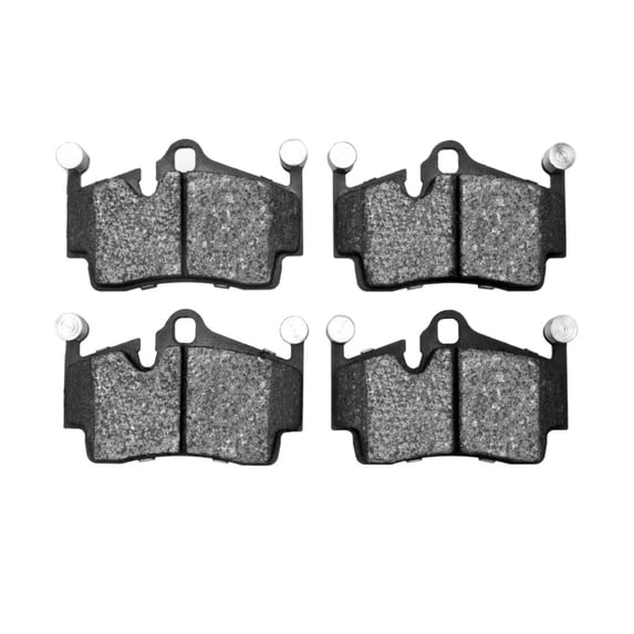 KarParts360 For Porsche Boxster 2005-2016 Disc Brake Pads | Low Metallic Friction | Electronic Pad Wear Sensor | 114 Millimeters / 4.49 Inches Inner and Outer Pad Width