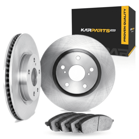 KarParts360 For Porsche Cayenne 2003-2010 Brake Set Rear | Cast Iron | Excluded Calipers | Plain Rotor Style | Vented | 114.3 Millimeters / 4.50 Inches Bolt Circle