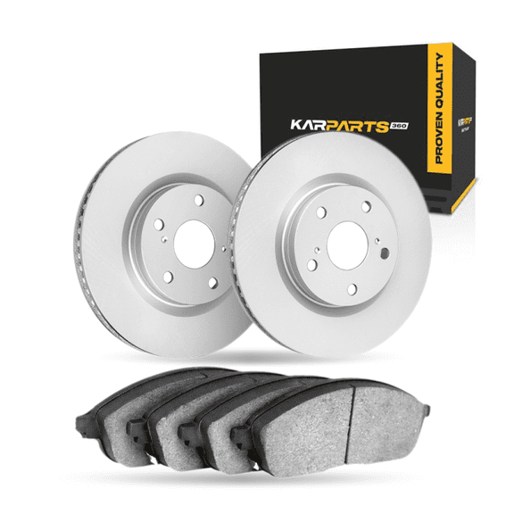 KarParts360 For Porsche Macan 2017 18 19 20 2021 Brake Rotor Set Front | Cast Iron | Vented | Performance / Racing Driving Style | Plain Style | 120 Millimeters / 4.72 Inches Bolt Circle | 5 Lugs