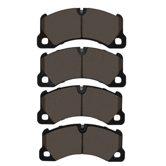 KarParts360 For Porsche Panamera 2010 2011 Disc Brake Pads | Low Metallic Friction | Electronic Pad Wear Sensor | 209.6 Millimeters / 8.25 Inches Inner and Outer Pad Width