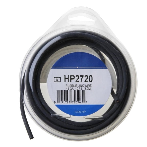 KarParts360 Primary Wire | Black | Fusible link - Copper Conductor | 16 ga. Gauge