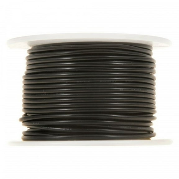 KarParts360 Primary Wire | Copper Core | Stranded Composition | Black Insulation | Polyvinyl Chloride Insulation Material