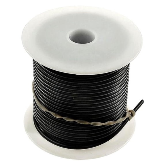 KarParts360 Primary Wire | Vinyl | Black | Copper Conductor | 10 ga. Gauge