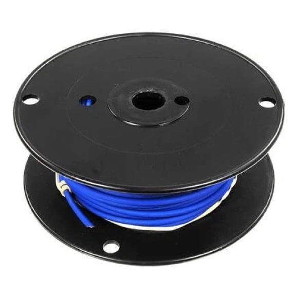 KarParts360 Primary Wire | Vinyl | Blue | Copper Conductor | 12 ga. Gauge