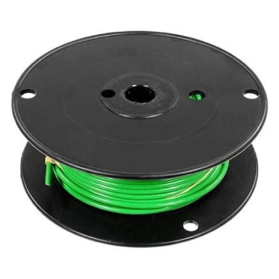 KarParts360 Primary Wire | Vinyl | Green | Copper Conductor | 10 ga. Gauge