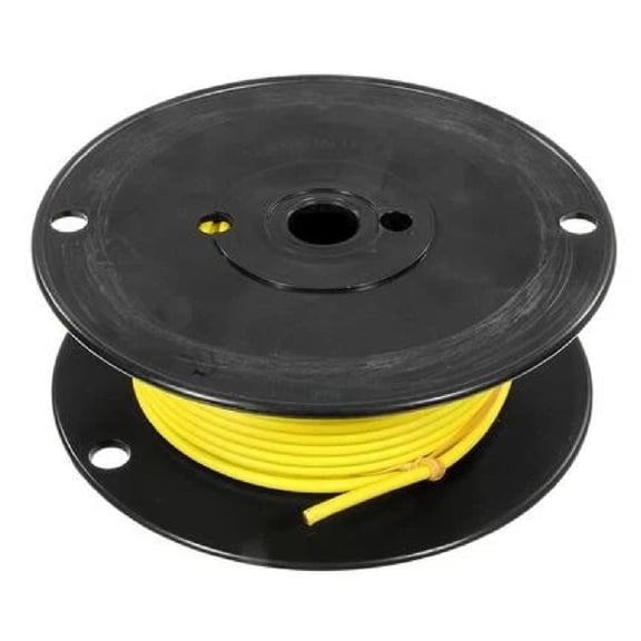 KarParts360 Primary Wire | Vinyl | Yellow | Copper Conductor | 10 ga. Gauge