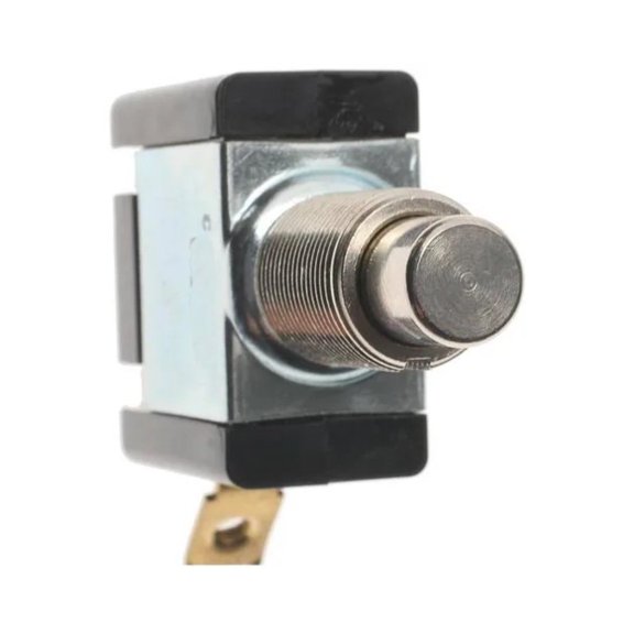 KarParts360 Push Button Switch | Mounting Hole 15/32 Inches Switch | Screw & Blade Terminal | Universal Functions | 1 Female Connector