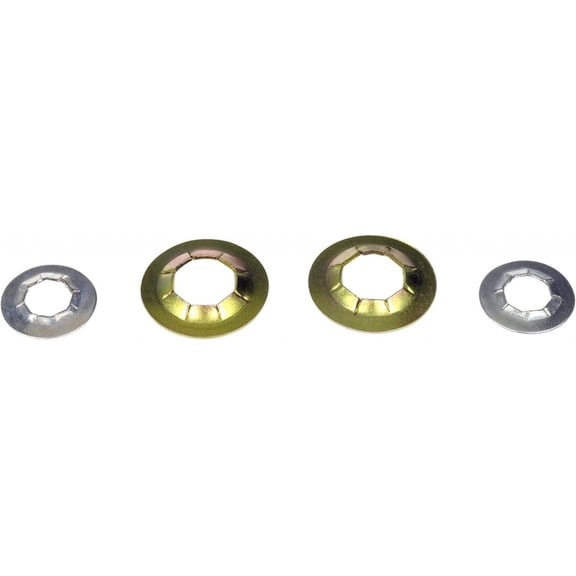 KarParts360 Push Nut Assortment | Steel | Yellow, Silver, Black | 1/2 Inches Maximum Thread Diameter