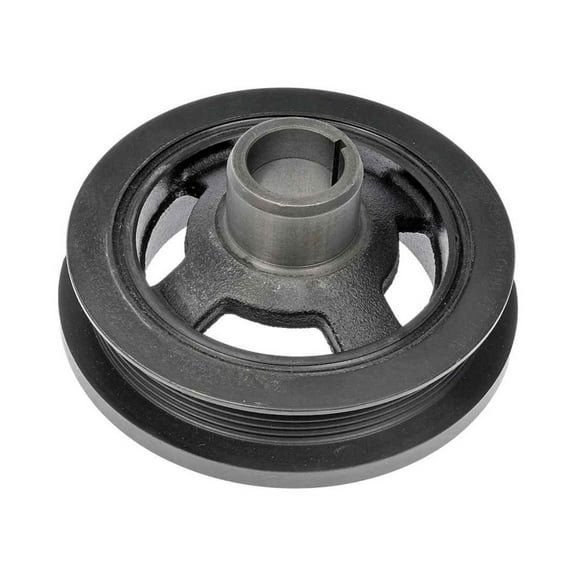 KarParts360 For Ram 1500 2023 Harmonic Balancer | Black Color | Serpentine Drive Belt Type | Keyway Type | 1 Mounting Hole | Replacement For 5184293AC, 5184293AG