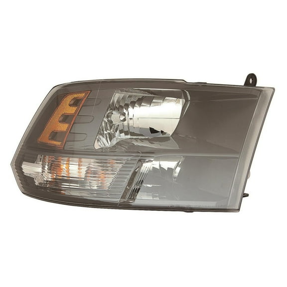 KarParts360 For Ram 1500 Classic 2019 20 21 22 23 2024 Headlight Passenger Side | Black Bezel | With Bulbs | Replacement For CH2519149 | 68270496AE, 68270496AC/AD