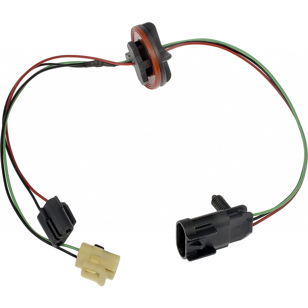 KarParts360 For Ram 1500 Classic 2019 2020 2021 2022 Headlight Jumper Harness | 3 Male Round-Shape Connector | Black Connector | 4 Wires | Black/Red/Green Wire Color | Replacement For 68193062AB