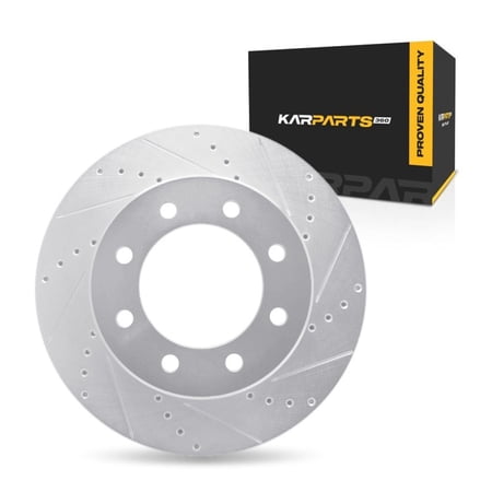 KarParts360 For Ram 4000 2011-2024 Brake Rotor | Silver | 39 Millimeters / 1.54 Inches Nominal Thickness | 360 Millimeters / 14.17 Inches Outside Diameter | 8 Stud/Lug Hole