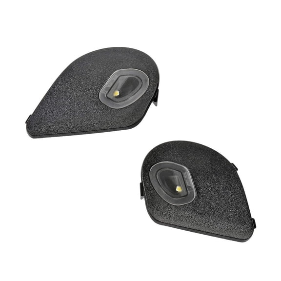 KarParts360 For Ram 4500/5500 2016 2017 Puddle Light | Clear Lens | Black Housing | LED | Plastic | Clip-On | Clearance Lighting | Replacement For 68087238AA, 68087239AA