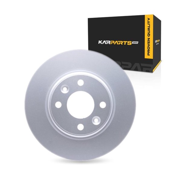 KarParts360 For Renault Logan 2015 2016 2017 Brake Rotor Front | Cast Iron | Rotors Only Design | Vented | 100 Millimeters/3.94 Inches Bolt Circle | 61 Millimeters/2.40 Inches Center Hole Diameter