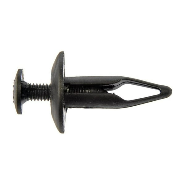 KarParts360 Rivet | Nylon Mandrel Material | Black | Screw-type Head | Large Flange | 0.25 Inches Drill Number/Hole Size | 25 pieces