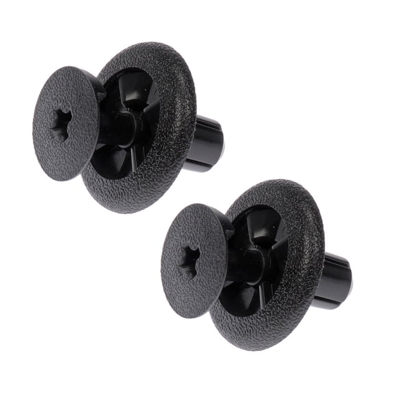 KarParts360 Rocker Panel Molding Retainers | Plastic Material | Black Color | Molding Clip Fastener Type | 0.51 Inches Face Diameter | 0.27 Inches Fastener Hole Size | Replacement For 909130051