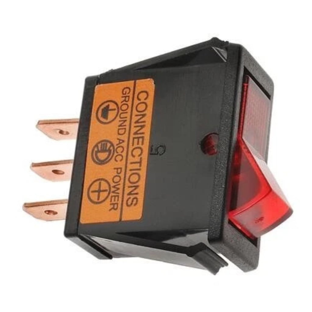 Hub360 Rocker Switch KarParts360 Rocker Switch | Copper | Black Color | Red Illumination ...
