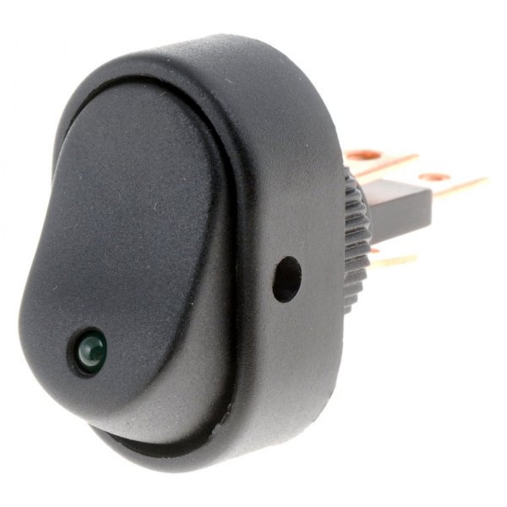 Hub360 Rocker Switch KarParts360 Rocker Switch | Plastic | Black | Illuminated | 30 Amperage ...