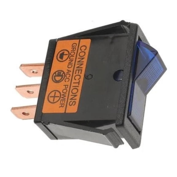 KarParts360 Rocker Switch | Snap Fit Switch Mounting Type | Blade Terminal | Switch Functions | 16 Amperage Rating | 2 Switch Positions