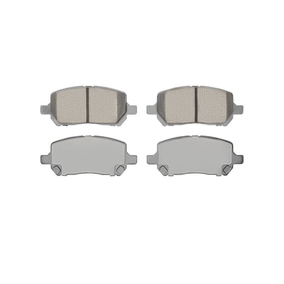 KarParts360 For Saturn Ion 2003 04 05 06 2007 Disc Brake Pads | Ceramic Friction | Mechanical Pad Wear Sensor | 52.3mm/2.06in Inner Height | 124.7mm/4.91in Inner Width | 52.3mm/2.06in Outer Height