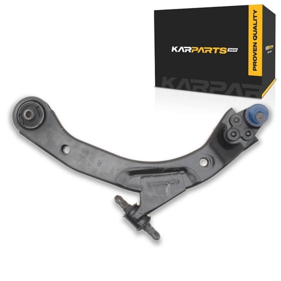 KarParts360 For Saturn Ion 2003-2007 Suspension Control Arm and Ball Joint | Driver Side | Front | Lower | Steel Control Arm | Bolt In | Threaded Ball Joint Stud | Gold Classification | Black | Stamp