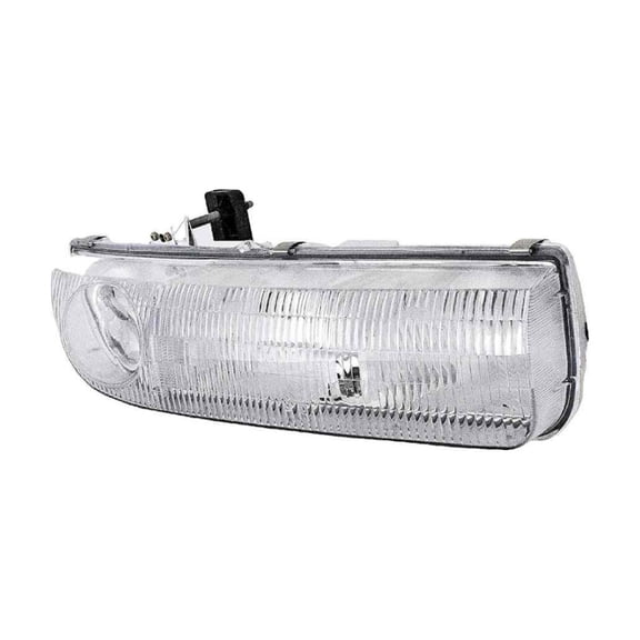 KarParts360 For Saturn SL/SL1/SL2 1996 1997 1998 1999 Headlight Passenger Side | Clear Lens | Plastic Material | 12.8 Volts Direct Current | With 2 Bulbs | Replacement For 21111170