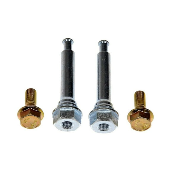 KarParts360 For Scion tC 2011 2012 Disc Brake Caliper Bolt | 2 Pieces | Steel Material | Gray And Yellow | Fine Thread Type | Hex Screw/Bolt Head Style | With 2 Pins