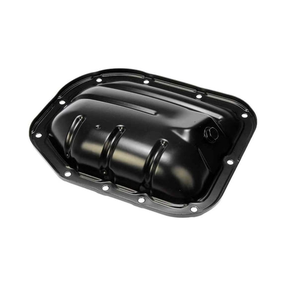 KarParts360 For Scion xA/xB 2004 2005 2006 Engine Oil Pan | Steel | Black Color | Wet Sump Type | Front Sump Location | M12 By 1.25 Drain Thread Size | 1.97 Inches Maximum Depth | For 1210221010