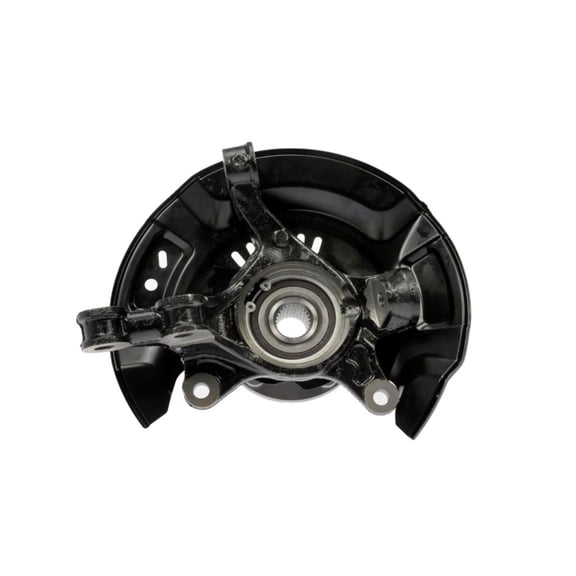 KarParts360 For Scion xD 2008-2014 Steering Knuckle Front, Passenger Side | Steel | Painted Black | 26 Spline | With Hub | Replacement For 4321152050, 4350252040