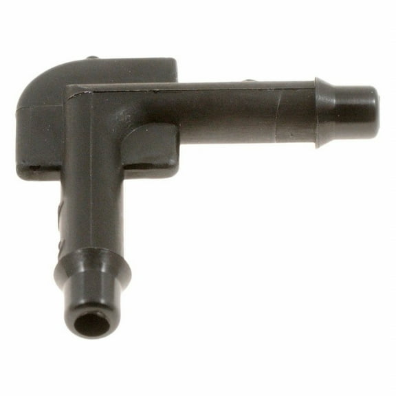 KarParts360 Soft Vacuum Tubing Elbow | Made Of Plastic | Black | Elbow/Right Angle Connector Shape | 0.188 Inches Outer Diameter