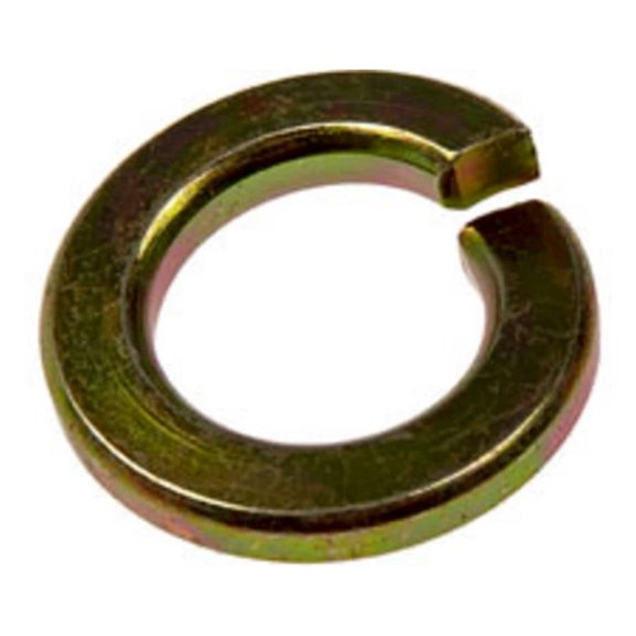 KarParts360 Split Lock Washers | Steel | Yellow | 1/2 Inches Callout Size | 1/2 Inches Inside Diameter