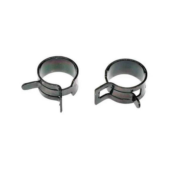 KarParts360 Spring Type Hose Clamps | Steel | Black Color | Manual Adjustment Type | 0.39 Inches Band Width | Spring Tension Clamp Mechanism | 0.75 Inches Maximum Diameter