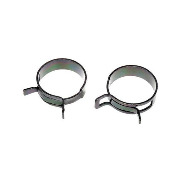 KarParts360 Spring Type Hose Clamps | Steel | Black Color | Manual Adjustment Type | 0.46 Inches Band Width | Spring Tension Clamp Mechanism | 1.55 Inches Maximum Diameter