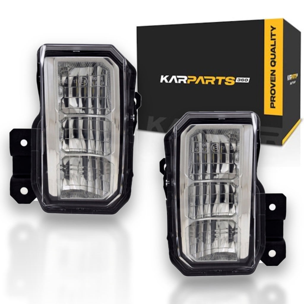KarParts360 For 2019 20 21 22 23 2024 Subaru Forester Fog Light Driver And Passenger Side | Pair | Clear Lens | LED | Plastic Housing | w/Bulbs | SU2592131, SU2593131