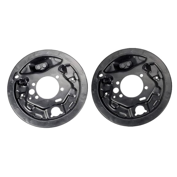 KarParts360 For Subaru Impreza 1997-2003 Brake Backing Plate | Steel | Black | One Piece Configuration | 78.1 millimeters Inside Diameter | 4 Lug Hole | 258 millimeters Maximum Diameter | 26655FA000