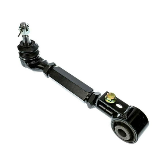 KarParts360 For Subaru Impreza 2008-2016 Alignment Toe Arm | Steel | Rubber Bushing | Black | Adjustable | Greaseable | With Castle Nut/Cotter Pin/Zerk Fitting | Replacement For 20250FG021, SU0030036