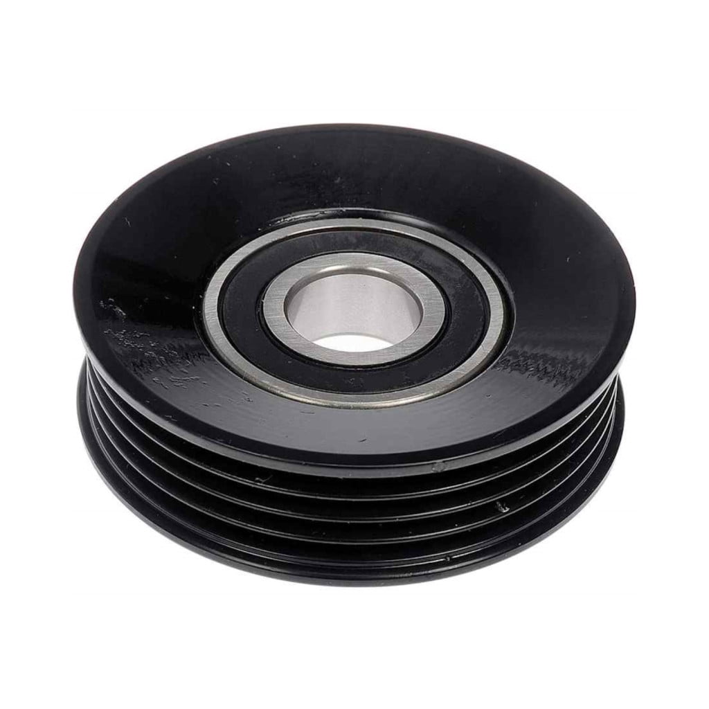 KarParts360 For Subaru Legacy 1996-2009 Idler Pulley | Steel | Grooved Belt Type | Black Color | 16 Millimeters Thickness | 4 Groove | Replacement For 31180RCJA01, 32008093