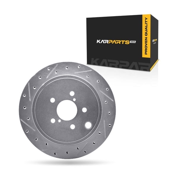 KarParts360 For Subaru Legacy/Outback 2010 11 12 13 2014 Brake Rotor Driver Side | Silver | 58 Millimeters / 2.28 Inches Center Hole Diameter | 16 Millimeters / 0.63 Inches Discard Thickness