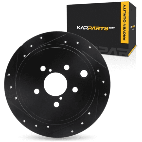 KarParts360 For Subaru Legacy/Outback 2010 11 12 13 2014 Brake Rotor Rear, Driver Side | Cast Iron | 58 Millimeters/2.28 Inches Center Hole Diameter | 8.5 Millimeters/0.33 Inches Discard Thickness