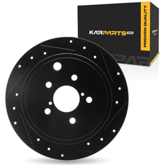 KarParts360 For Subaru Legacy/Outback 2010 11 12 13 2014 Brake Rotor Rear, Passenger Side | Cast Iron | 58 Millimeters/2.28 Inches Center Hole Diameter | 8.5 Millimeters/0.33 Inches Discard Thickness