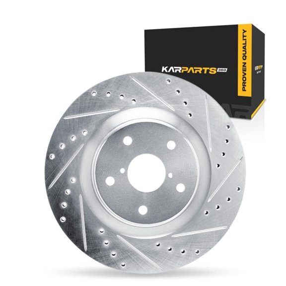 KarParts360 For Subaru Legacy/Outback 2020 21 22 23 24 2025 Brake Rotor Passenger Side | Silver | 58 Millimeters / 2.28 Inches Center Hole Diameter | 26 Millimeters / 1.02 Inches Discard Thickness