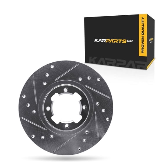 KarParts360 For Subaru Loyale 1990 91 92 93 1994 Brake Rotor Driver Side | Silver | 70 Millimeters / 2.76 Inches Center Hole Diameter | 16 Millimeters / 0.63 Inches Discard Thickness