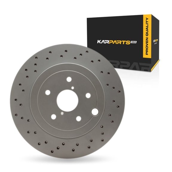 KarParts360 For Subaru WRX 2024 2025 Brake Rotor | Coated | 18 Millimeters / 0.71 Inches Discard Thickness | 326 Millimeters / 12.83 Inches Outside Diameter | 5 Stud/Lug Hole