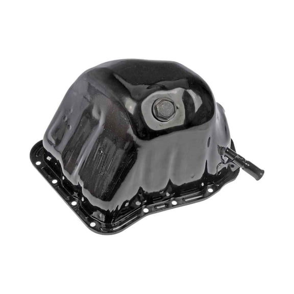 KarParts360 For Subaru WRX STI 2013-2020 Engine Oil Pan | Steel | Black Color | Wet Sump Type | Rear Sump Location | M20 By 1.5 Drain Thread Size | 6.5 Inches Maximum Depth | 11109AA150, 11109AA151